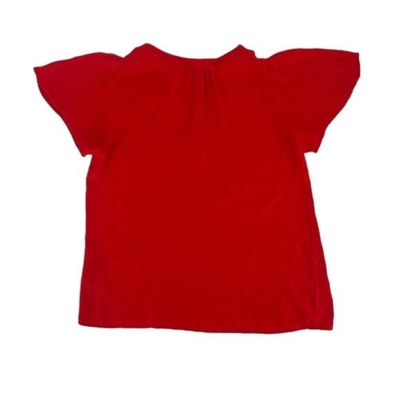 Collective Concepts Short Sleeve V-Neck Flutter Sleeve Blouse Size Small Women's - Picture 3 of 5